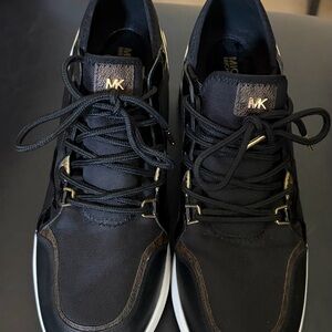 Michael Kors Women’s Black and Gold Sneakers